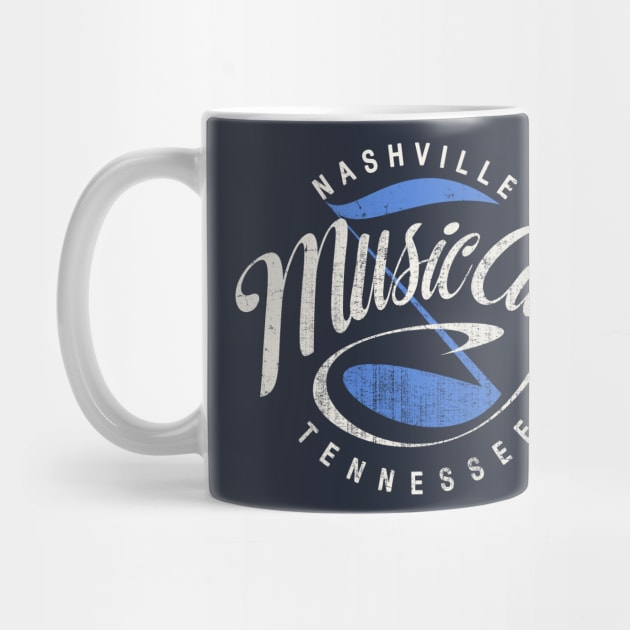 Nashville Music City USA Vintage by Designkix